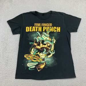 Five Finger Death Punch Shirt Adult Medium Black FFDP American Heavy Metal Band